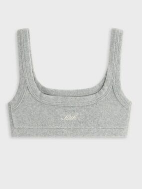 KITH Women Elle II U-Neck Towel Terry Bra - Medium Heather Grey